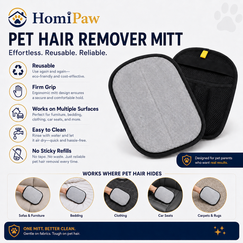 Homipaw Reusable Pet Hair Remover Mitt
