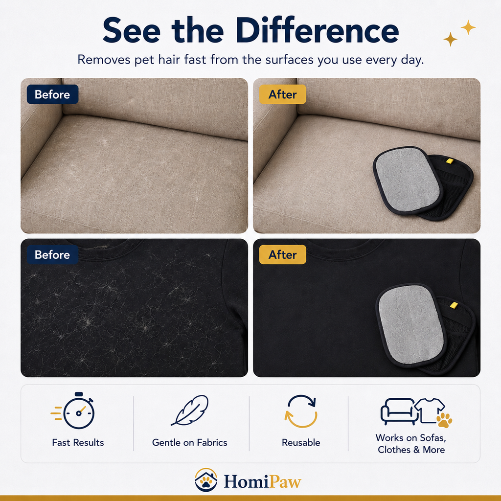 Homipaw Reusable Pet Hair Remover Mitt